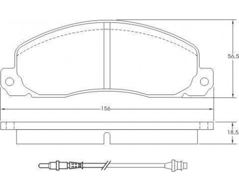 Brake Pad Set, disc brake 36570 ABS, Image 2