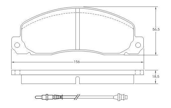 Brake Pad Set, disc brake 36570 ABS, Image 2