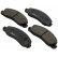 Brake Pad Set, disc brake 36570 ABS