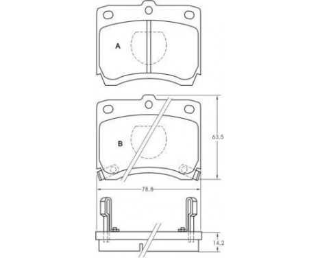 Brake Pad Set, disc brake 36574 ABS, Image 2