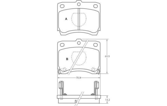 Brake Pad Set, disc brake 36574 ABS, Image 2