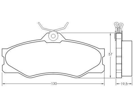 Brake Pad Set, disc brake 36575 ABS, Image 2