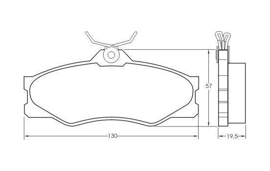 Brake Pad Set, disc brake 36575 ABS, Image 2