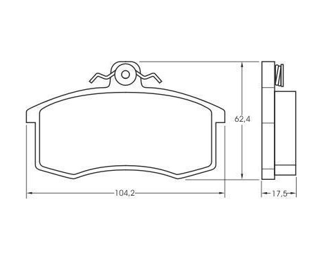 Brake Pad Set, disc brake 36576 ABS, Image 2