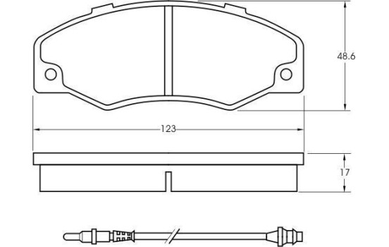Brake Pad Set, disc brake 36577 ABS, Image 2