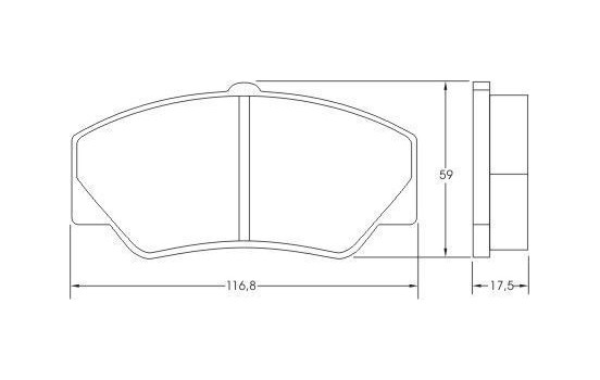 Brake Pad Set, disc brake 36578 ABS, Image 3