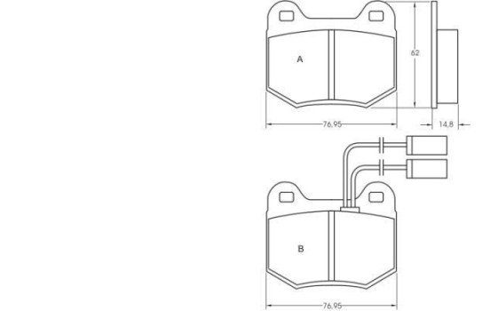 Brake Pad Set, disc brake 36582 ABS, Image 2
