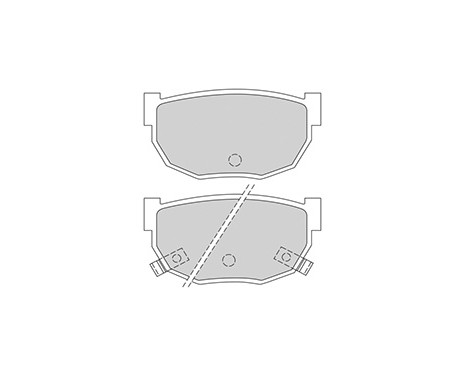 Brake Pad Set, disc brake 36586 ABS, Image 2