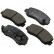 Brake Pad Set, disc brake 36587 ABS