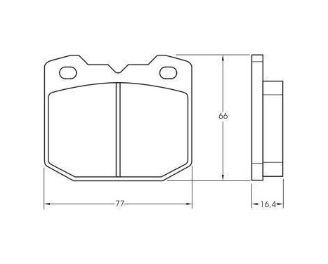 Brake Pad Set, disc brake 36595 ABS, Image 2