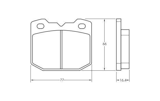 Brake Pad Set, disc brake 36595 ABS, Image 2