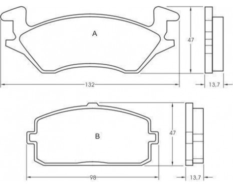 Brake Pad Set, disc brake 36596 ABS, Image 3