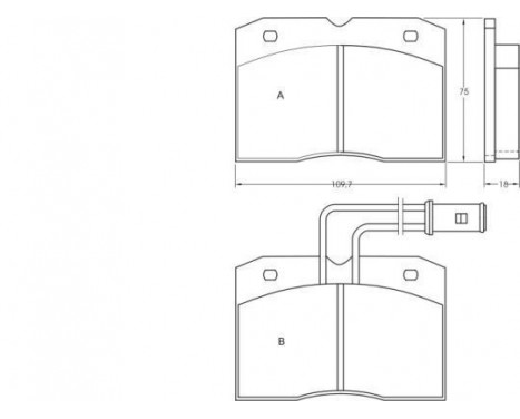 Brake Pad Set, disc brake 36597 ABS