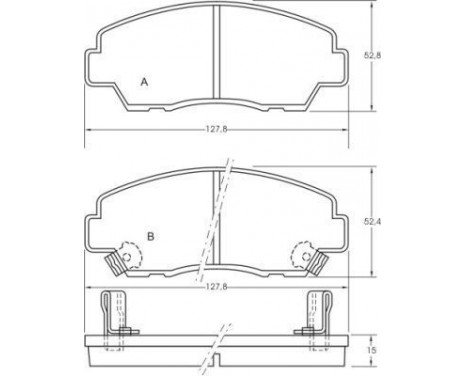 Brake Pad Set, disc brake 36606 ABS, Image 3