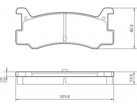 Brake Pad Set, disc brake 36607 ABS, Image 2