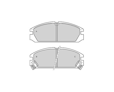 Brake Pad Set, disc brake 36615 ABS, Image 2