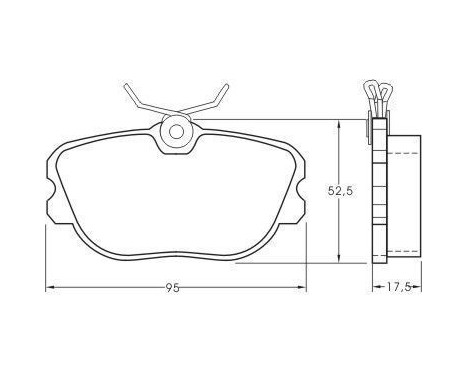 Brake Pad Set, disc brake 36622 ABS, Image 3