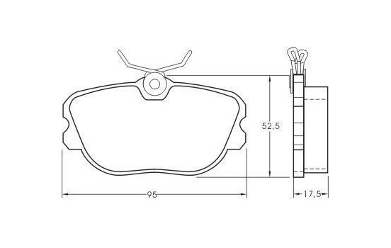 Brake Pad Set, disc brake 36622 ABS, Image 3