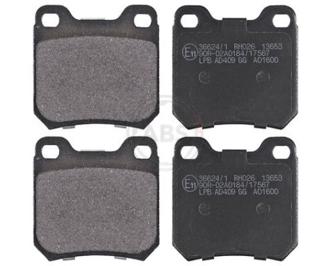 Brake Pad Set, disc brake 36624/1 ABS