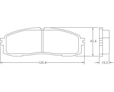 Brake Pad Set, disc brake 36626 ABS, Image 3