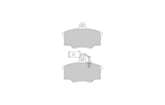 Brake Pad Set, disc brake 36631 ABS