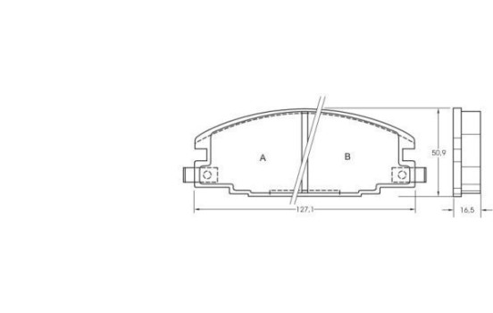 Brake Pad Set, disc brake 36632 ABS, Image 2