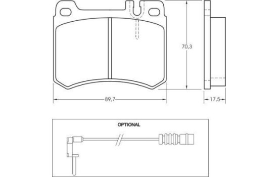 Brake Pad Set, disc brake 36640 ABS, Image 2