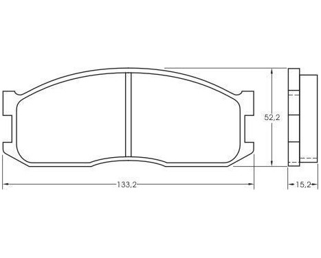Brake Pad Set, disc brake 36642 ABS, Image 2