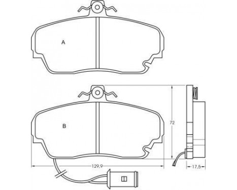 Brake Pad Set, disc brake 36646 ABS, Image 2