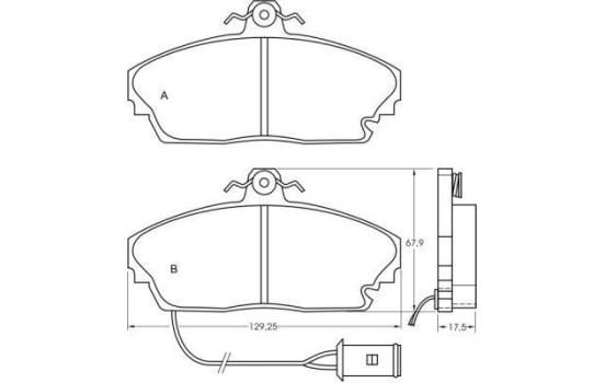Brake Pad Set, disc brake 36647 ABS, Image 3