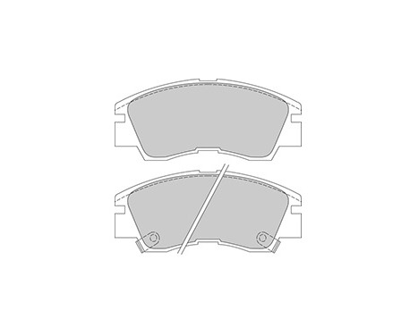 Brake Pad Set, disc brake 36648 ABS, Image 2