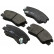 Brake Pad Set, disc brake 36648 ABS