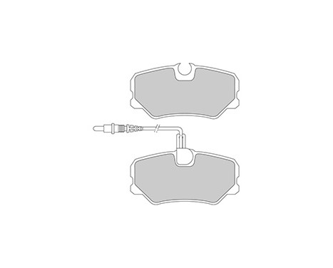 Brake Pad Set, disc brake 36651 ABS, Image 3