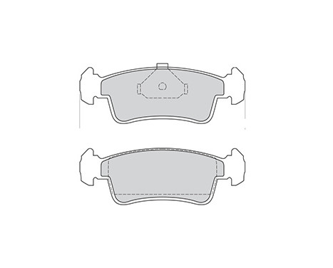 Brake Pad Set, disc brake 36654 ABS
