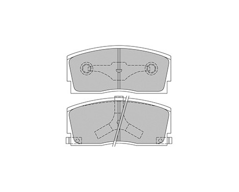 Brake Pad Set, disc brake 36658 ABS, Image 2
