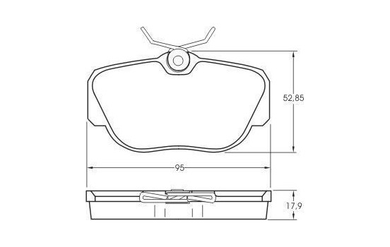 Brake Pad Set, disc brake 36660 ABS, Image 2