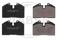 Brake pad set, disc brake 36662 ABS
