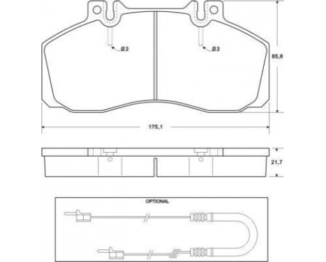 Brake Pad Set, disc brake 36665 ABS, Image 2