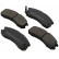 Brake Pad Set, disc brake 36666 ABS