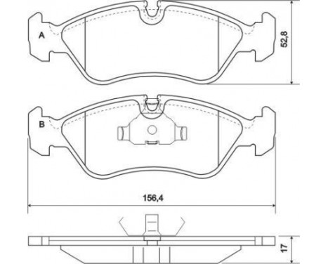 Brake Pad Set, disc brake 36667 ABS, Image 3