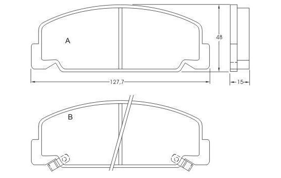 Brake Pad Set, disc brake 36669 ABS, Image 2