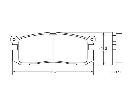 Brake Pad Set, disc brake 36672 ABS, Image 3