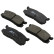 Brake Pad Set, disc brake 36672 ABS