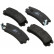 Brake Pad Set, disc brake 36674 ABS