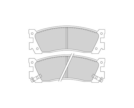 Brake Pad Set, disc brake 36676 ABS, Image 3