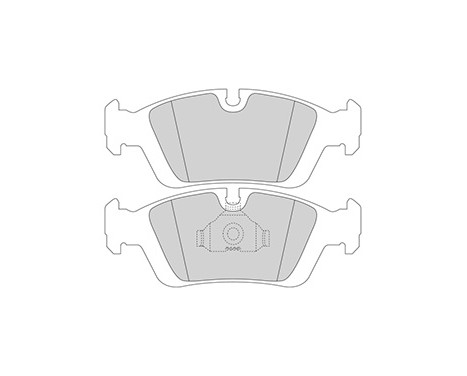 Brake Pad Set, disc brake 36678 ABS, Image 3