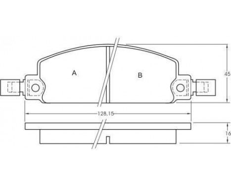 Brake Pad Set, disc brake 36679 ABS, Image 2
