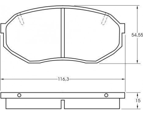 Brake Pad Set, disc brake 36680 ABS, Image 2