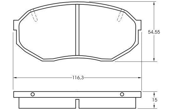 Brake Pad Set, disc brake 36680 ABS, Image 2