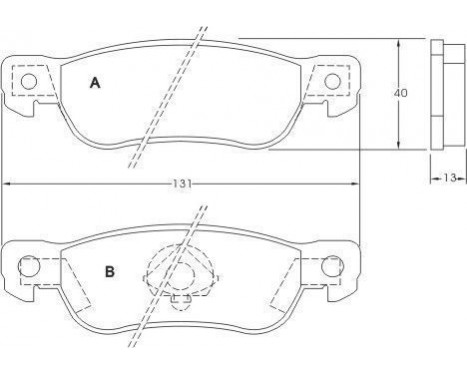 Brake Pad Set, disc brake 36686 ABS, Image 2